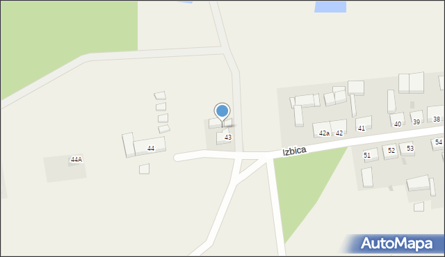 Izbica, Izbica, 43a, mapa Izbica