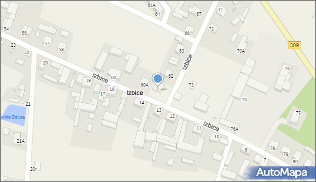 Izbice, Izbice, 61, mapa Izbice
