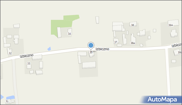 Izbiczno, Izbiczno, 35, mapa Izbiczno