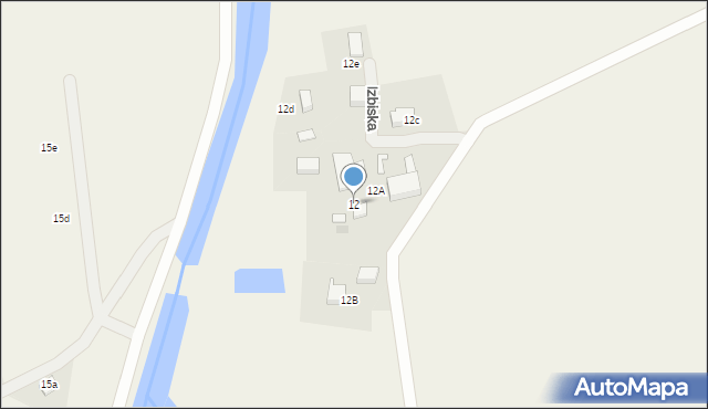 Izbiska, Izbiska, 12, mapa Izbiska