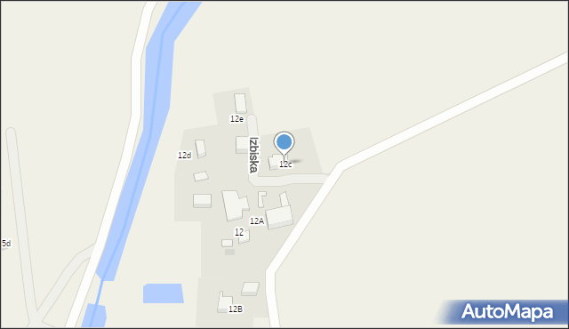 Izbiska, Izbiska, 12c, mapa Izbiska