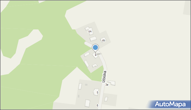 Izbiska, Izbiska, 4, mapa Izbiska
