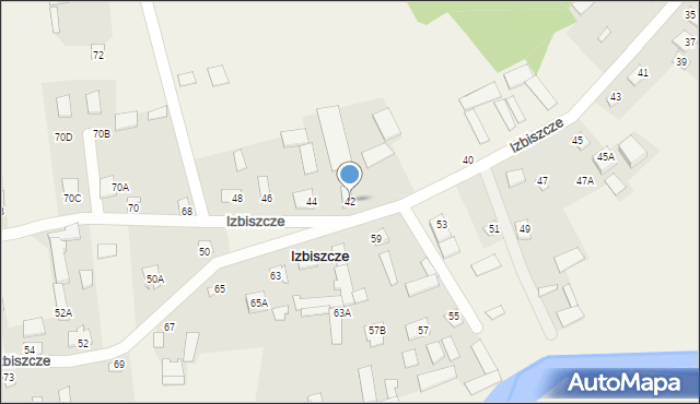 Izbiszcze, Izbiszcze, 42, mapa Izbiszcze