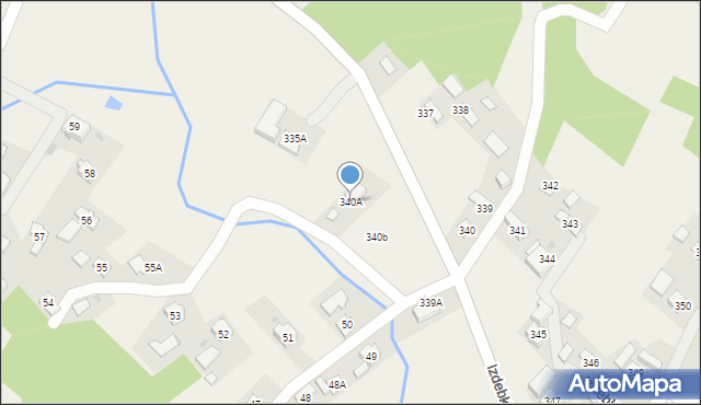 Izdebki, Izdebki, 340A, mapa Izdebki