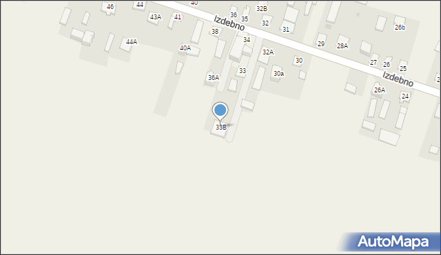 Izdebno, Izdebno, 33B, mapa Izdebno