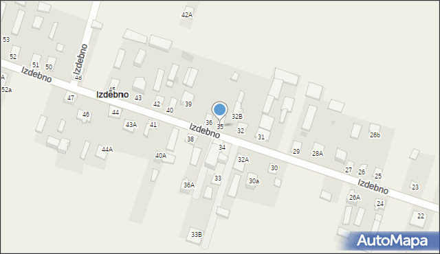 Izdebno, Izdebno, 35, mapa Izdebno