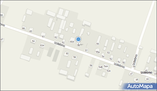 Izdebno, Izdebno, 59, mapa Izdebno