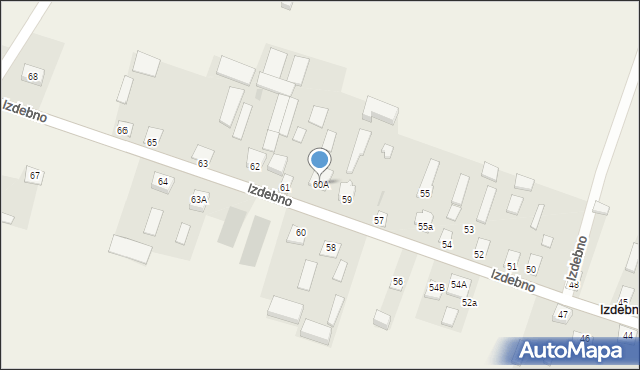Izdebno, Izdebno, 60A, mapa Izdebno