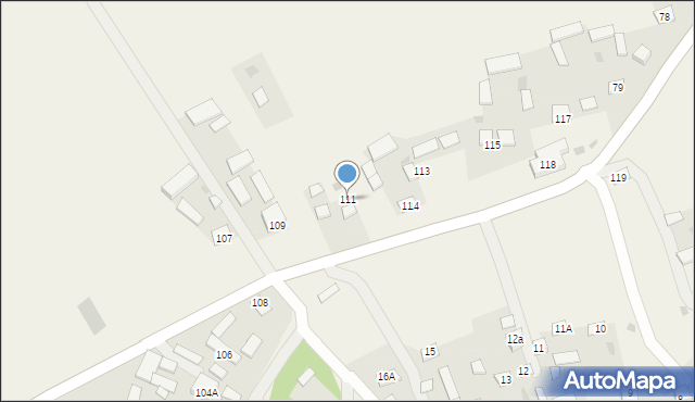 Izdebno, Izdebno, 111, mapa Izdebno