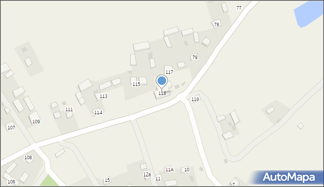 Izdebno, Izdebno, 118, mapa Izdebno