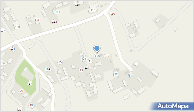 Izdebno, Izdebno, 11A, mapa Izdebno