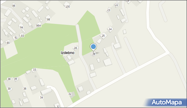Izdebno, Izdebno, 26, mapa Izdebno