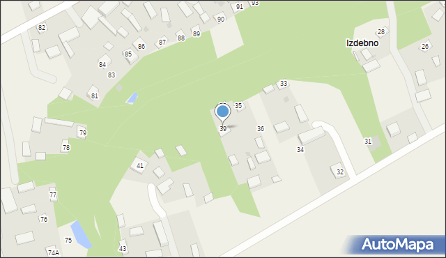Izdebno, Izdebno, 39, mapa Izdebno