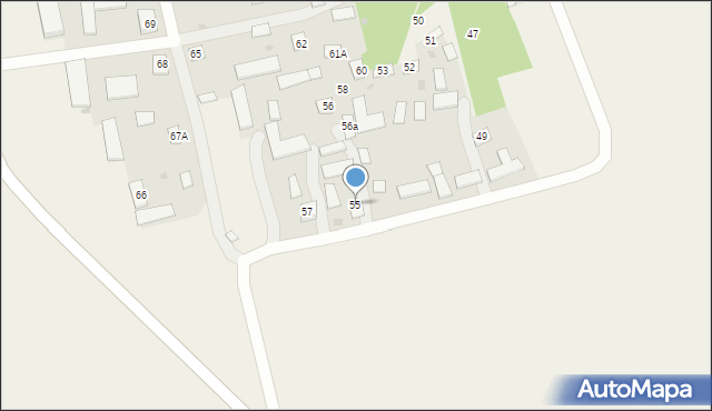 Izdebno, Izdebno, 55, mapa Izdebno