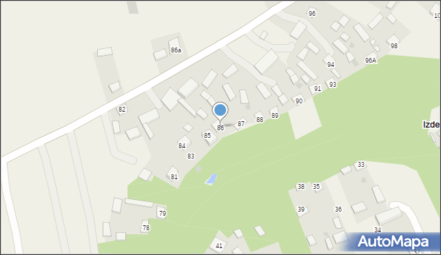 Izdebno, Izdebno, 86, mapa Izdebno