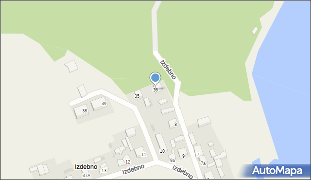 Izdebno, Izdebno, 36, mapa Izdebno