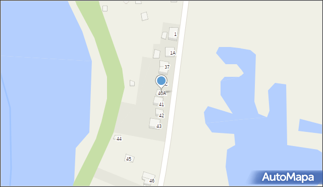 Izdebno, Izdebno, 40A, mapa Izdebno