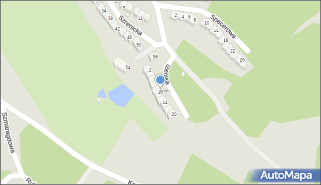 Jelenia Góra, Izerska, 10, mapa Jelenia Góra