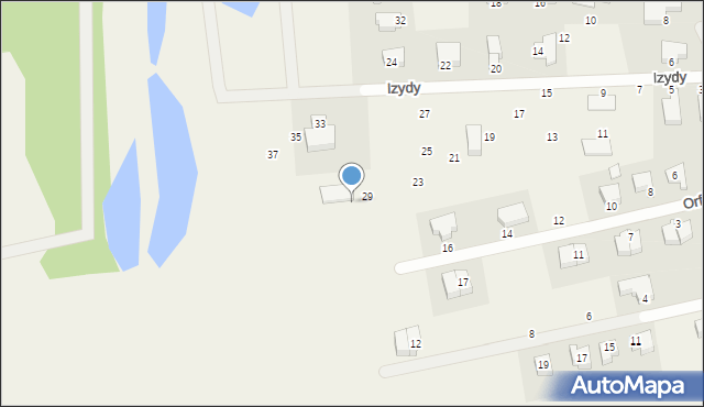 Mierzyn, Izydy, 31, mapa Mierzyn