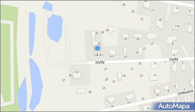 Mierzyn, Izydy, 34, mapa Mierzyn