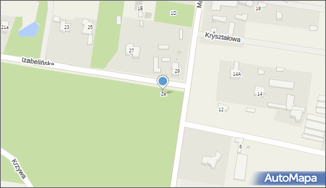 Stanisławów Pierwszy, Izabelińska, 2a, mapa Stanisławów Pierwszy