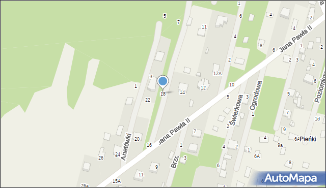 Adampol, Jana Pawła II, 18, mapa Adampol