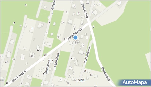 Adampol, Jaśminowa, 3, mapa Adampol