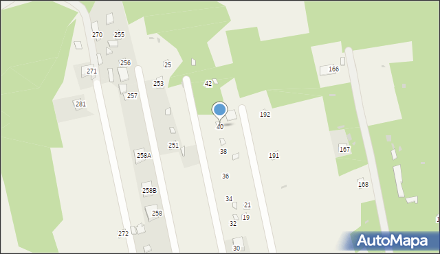 Antoniówka, Jagodowa, 40, mapa Antoniówka