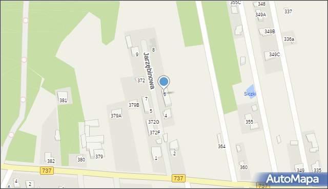 Antoniówka, Jarzębinowa, 6, mapa Antoniówka