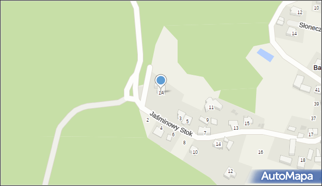 Babidół, Jaśminowy Stok, 1A, mapa Babidół