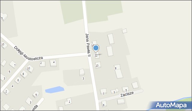 Bądkowo Kościelne, Jana Pawła II, 12, mapa Bądkowo Kościelne