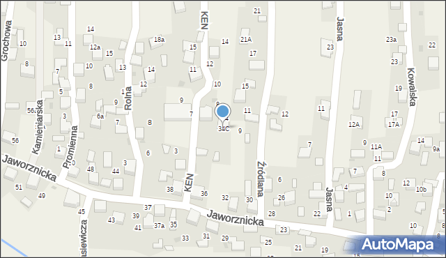 Balin, Jaworznicka, 34C, mapa Balin