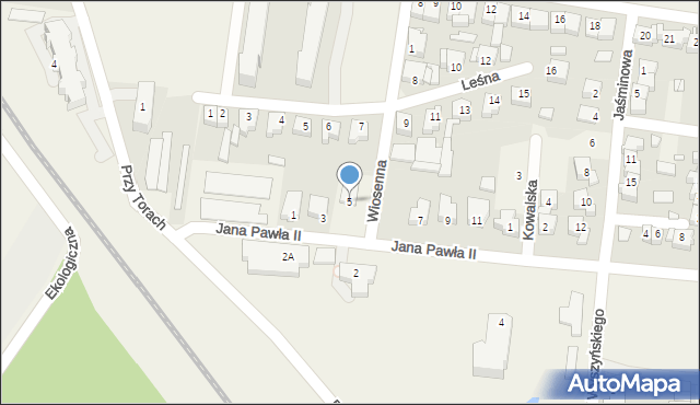 Baranów, Jana Pawła II, 5, mapa Baranów