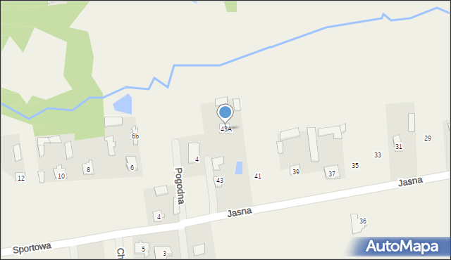 Barcząca, Jasna, 43A, mapa Barcząca