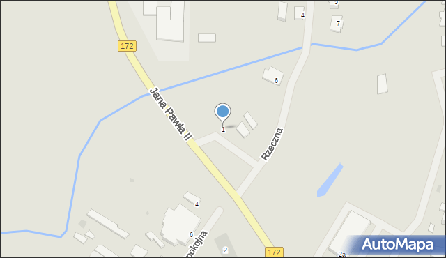 Barwice, Jana Pawła II, 1, mapa Barwice
