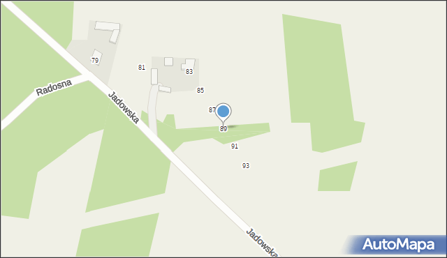 Basinów, Jadowska, 89, mapa Basinów