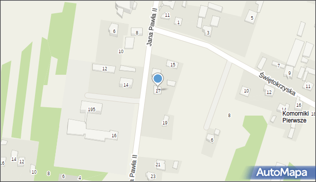 Bęczków, Jana Pawła II, 17, mapa Bęczków