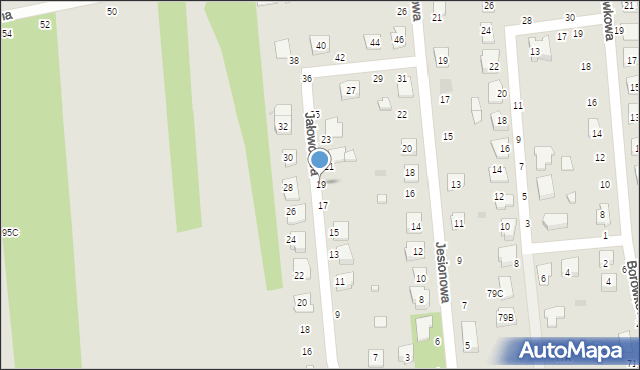 Biała Podlaska, Jałowcowa, 19, mapa Białej Podlaskiej