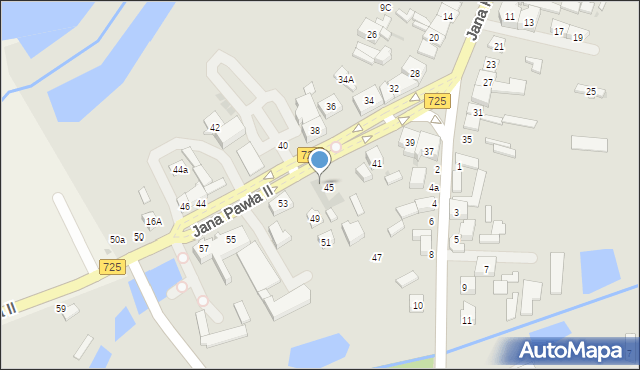 Biała Rawska, Jana Pawła II, 45a, mapa Biała Rawska