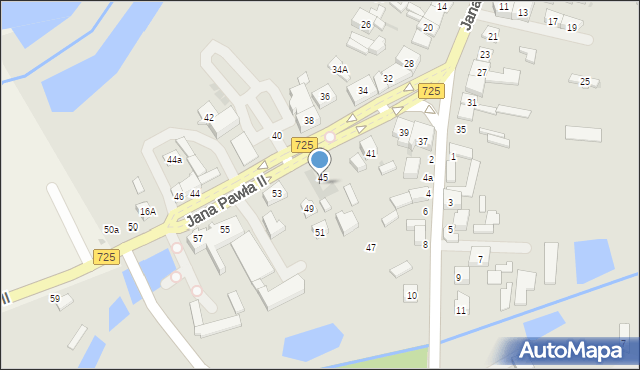 Biała Rawska, Jana Pawła II, 45b, mapa Biała Rawska