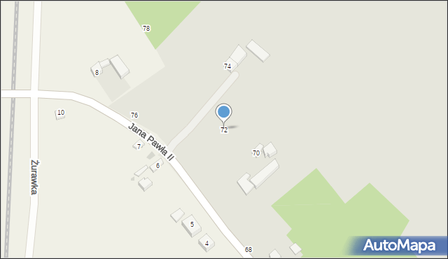 Biała Rawska, Jana Pawła II, 72, mapa Biała Rawska