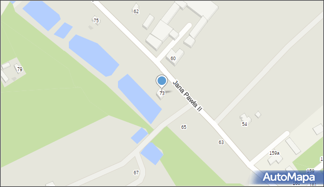 Biała Rawska, Jana Pawła II, 73, mapa Biała Rawska
