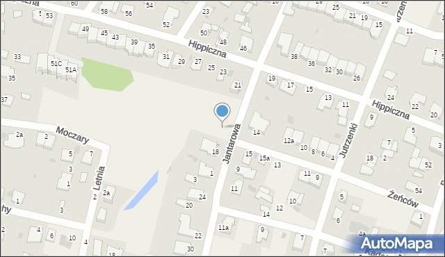 Białe Błota, Jantarowa, 16, mapa Białe Błota