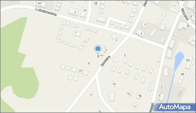 Białogóra, Jastaka Hilarego, ks. prał. dr., 6, mapa Białogóra