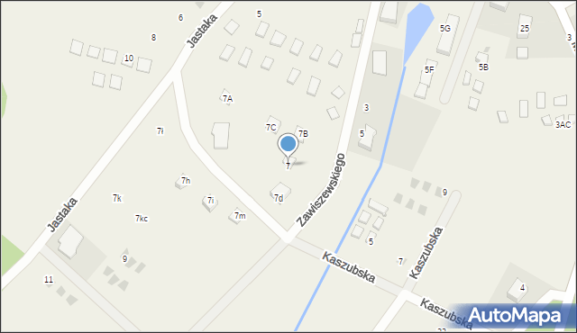 Białogóra, Jastaka Hilarego, ks. prał. dr., 7, mapa Białogóra