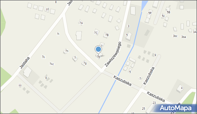 Białogóra, Jastaka Hilarego, ks. prał. dr., 7d, mapa Białogóra