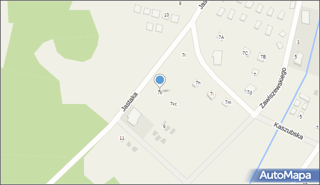 Białogóra, Jastaka Hilarego, ks. prał. dr., 7k, mapa Białogóra