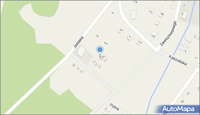 Białogóra, Jastaka Hilarego, ks. prał. dr., 9, mapa Białogóra