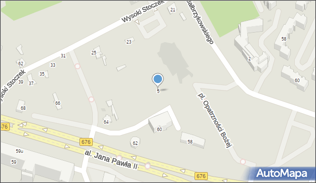 Białystok, Jałbrzykowskiego Romualda, ks. abp., 5, mapa Białegostoku