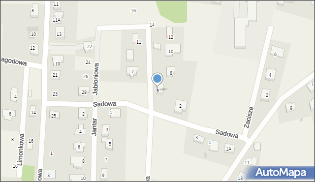 Bielkówko, Jabłoniowa, 6, mapa Bielkówko